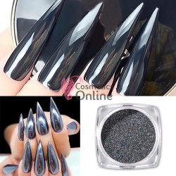 Pigment mirror chrome effect pentru Gel UV sau Acril, NADP015II+ 1 aplicator Grey